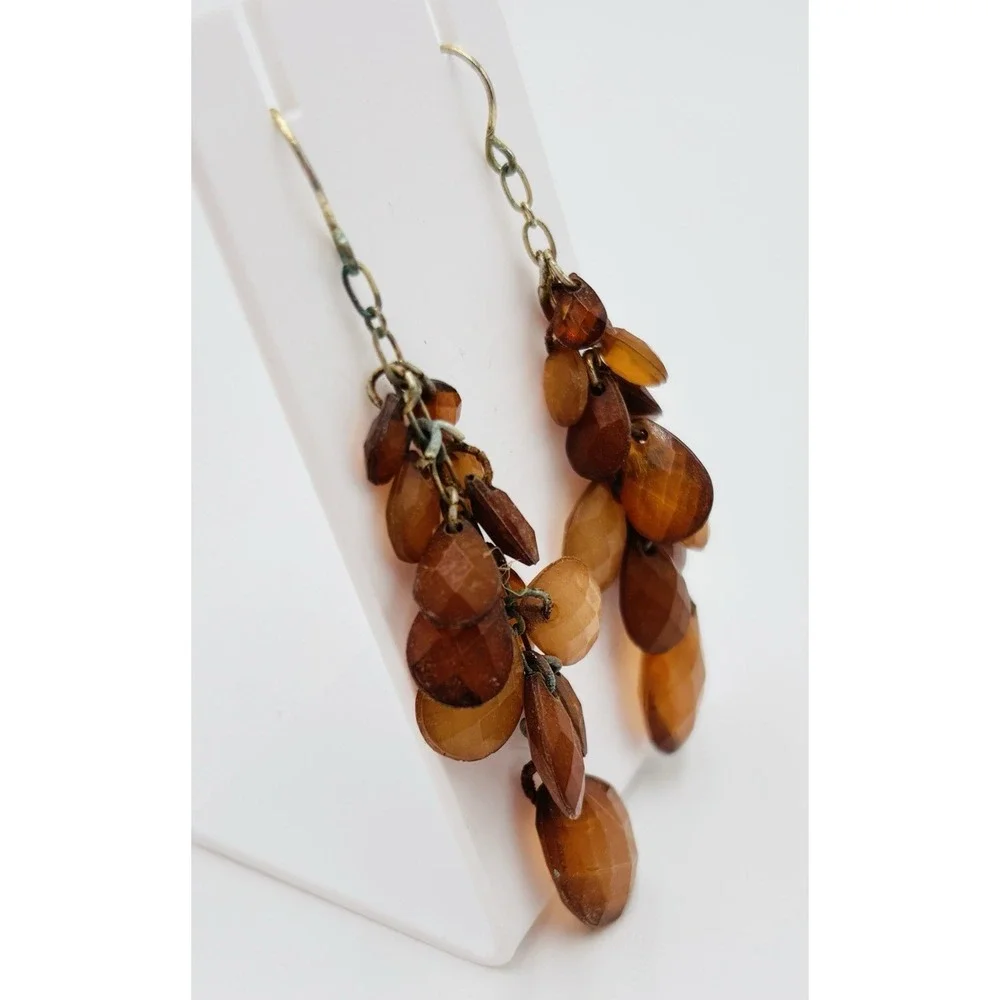 Boho‎ Festival Jewelry Set Coachella Statement Necklace Earrings Bracelets Amber
